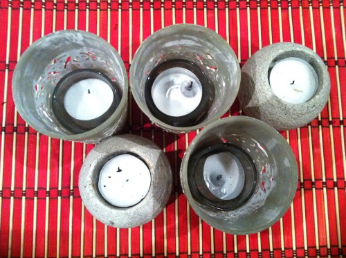 Olympic Logo a Day 01: candles before dinner