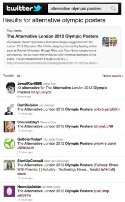 Twitter Alternative Olympic Posters